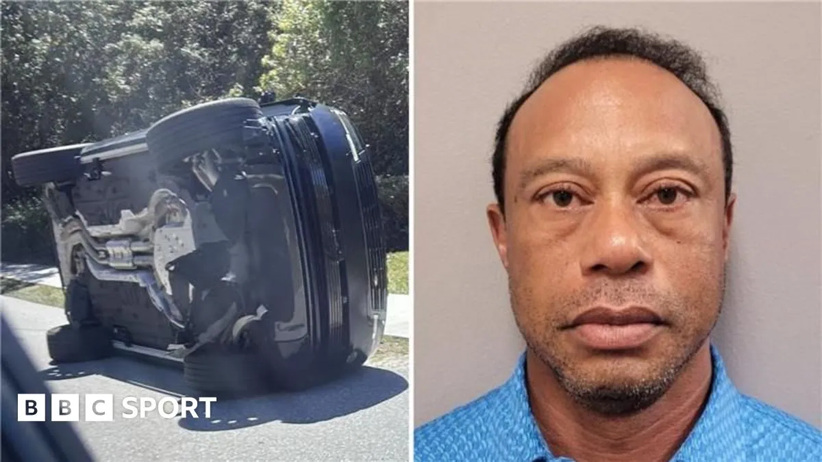 Tiger Woods, acuzat de conducere sub influența substanțelor interzise după un grav accident rutier în Florida