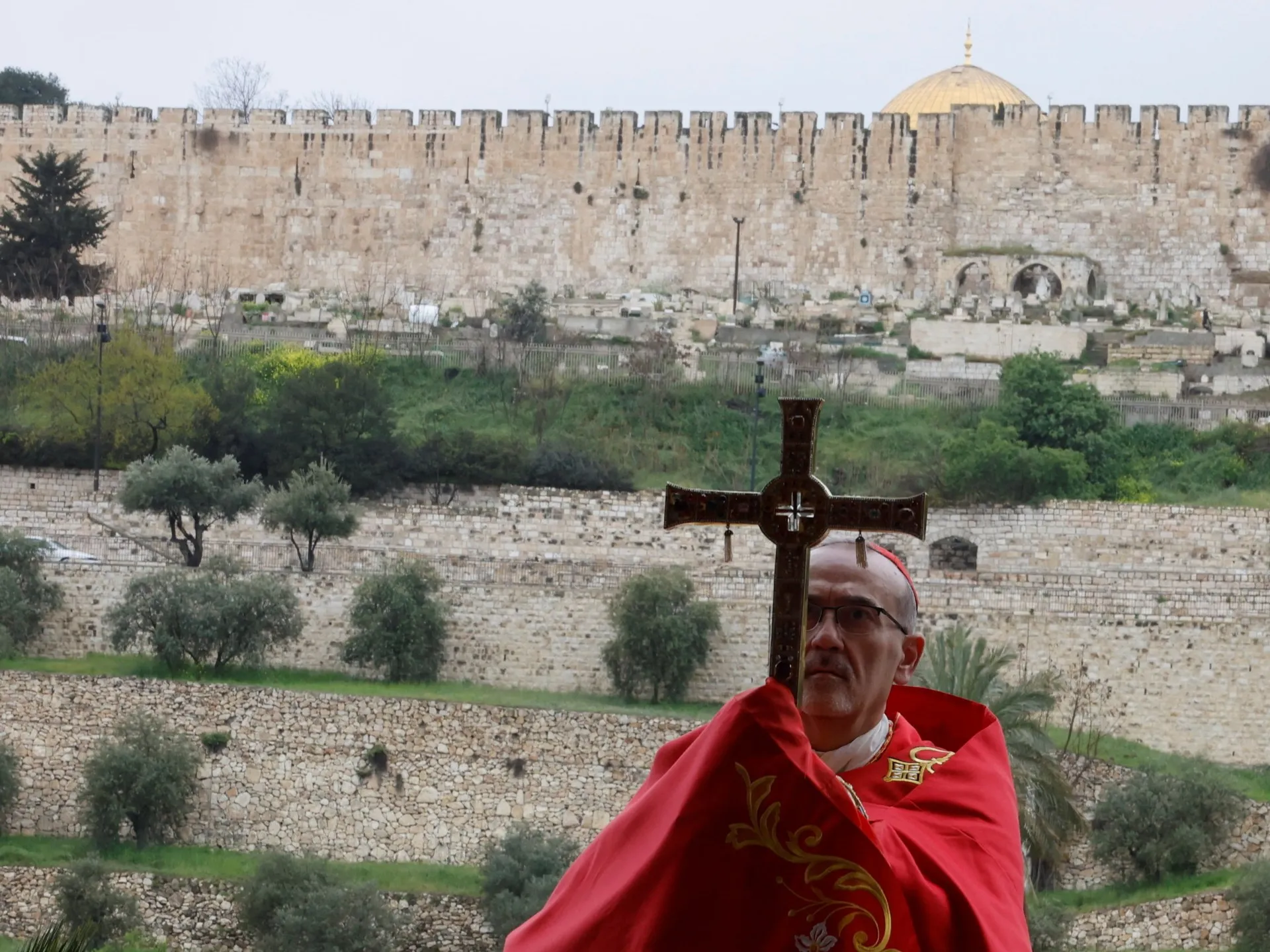 Un precedent grav: Poliția israeliană a împiedicat intrarea Cardinalului Catolic în Biserica Sfântului Mormânt de Duminica Floriilor