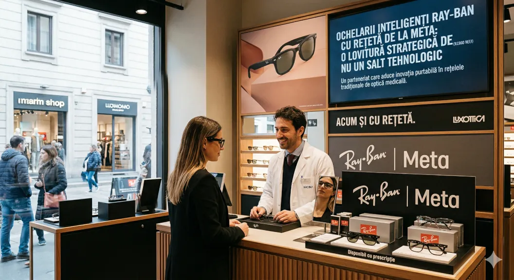 Ochelarii inteligenti Ray-Ban cu rețetă de la Meta: o lovitură strategică de distribuție, nu un salt tehnologic