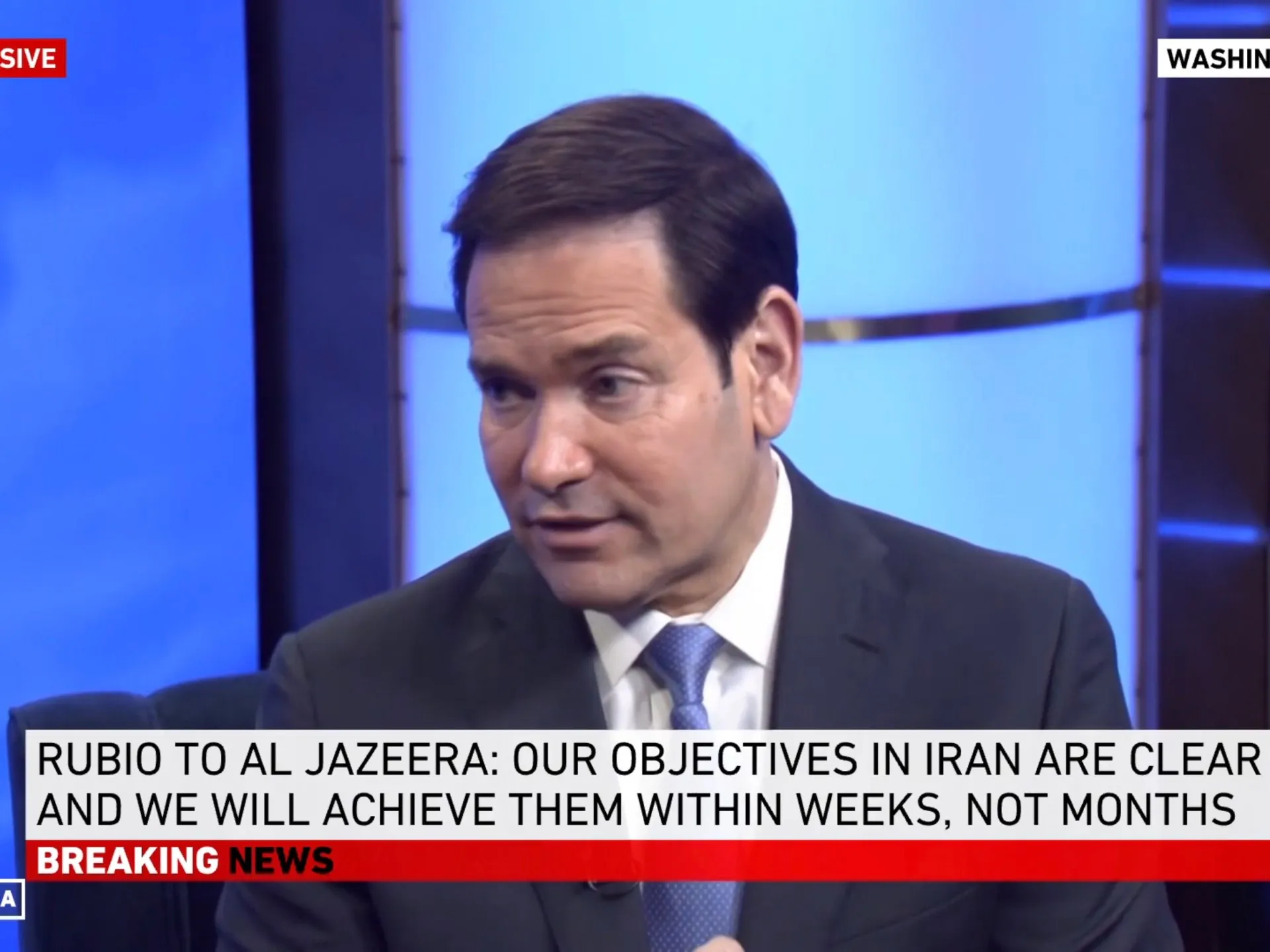 Interviul integral Al Jazeera cu Marco Rubio despre războiul SUA împotriva Iranului