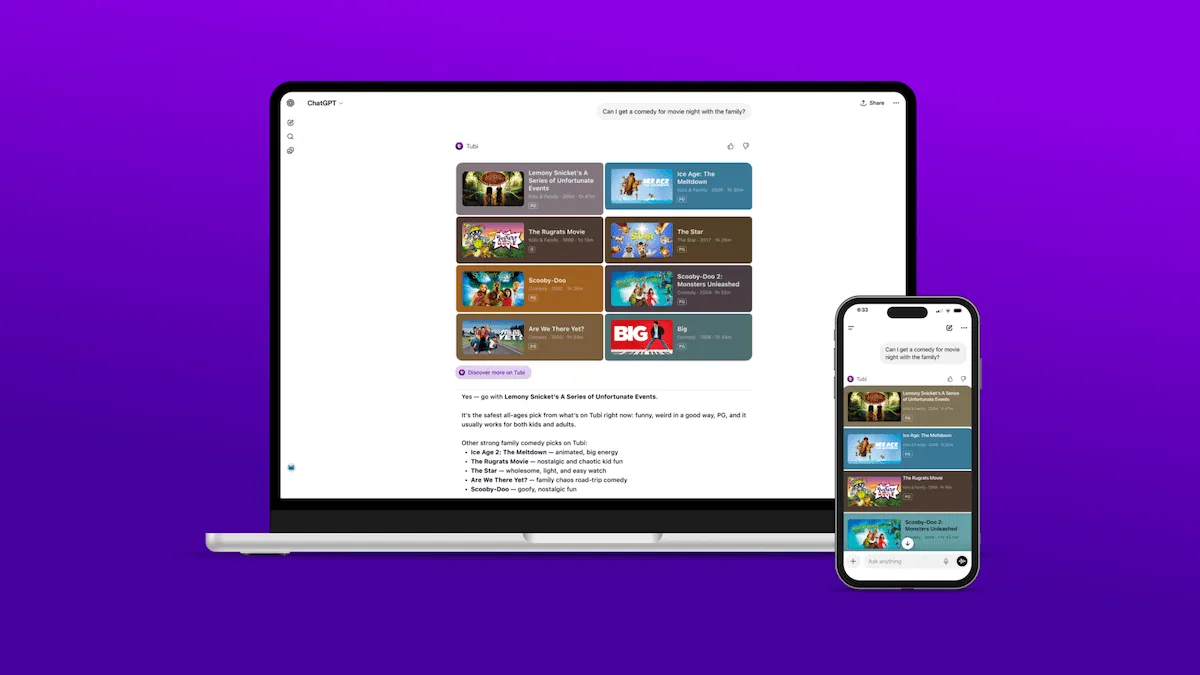 Tubi Devine Primul Serviciu de Streaming cu o Aplicație Nativă Integrată în ChatGPT