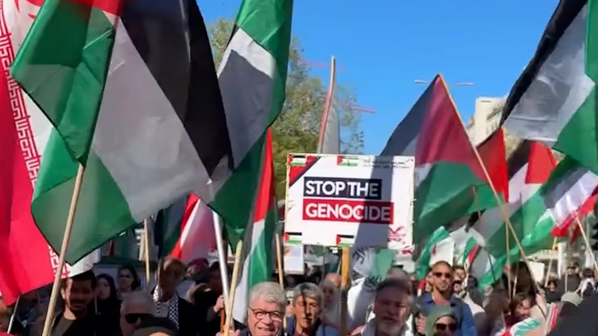 Poliția germană arestează manifestanți la un miting pro-palestinian la Berlin