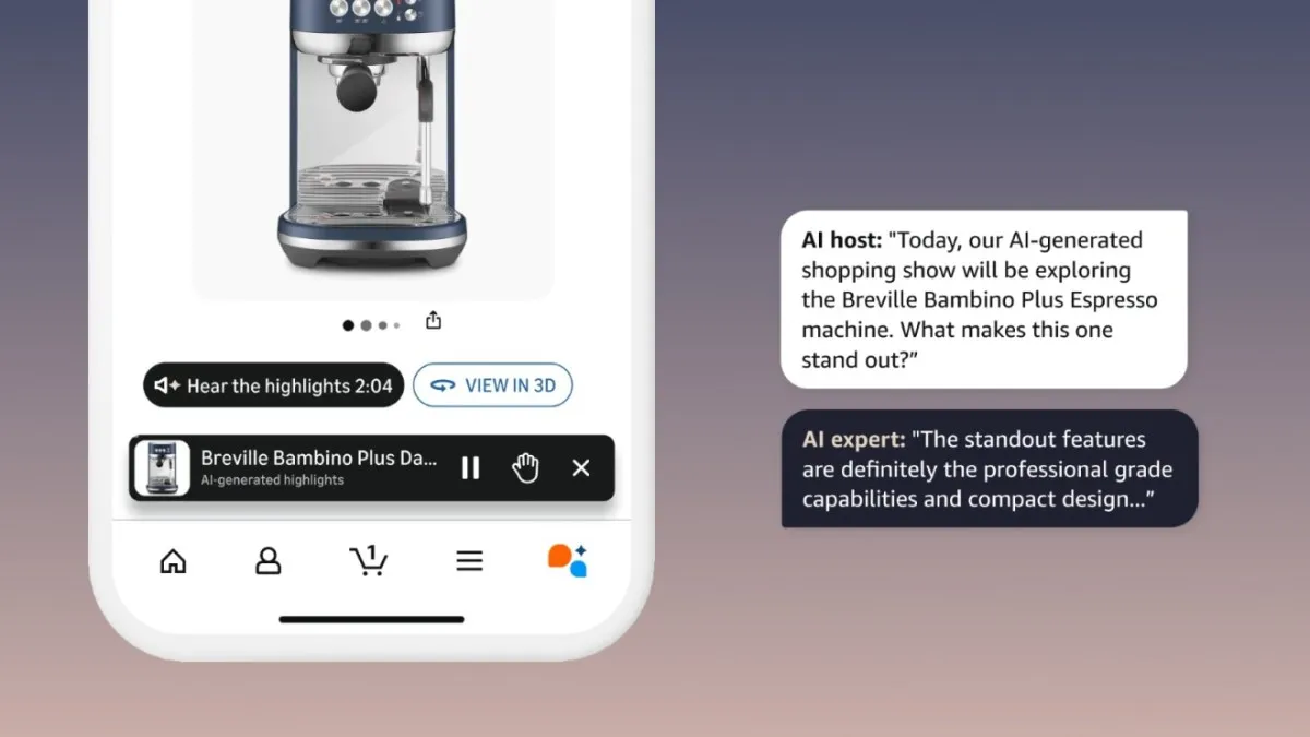 Amazon lansează o experiență audio interactivă bazată pe inteligență artificială pe paginile produselor