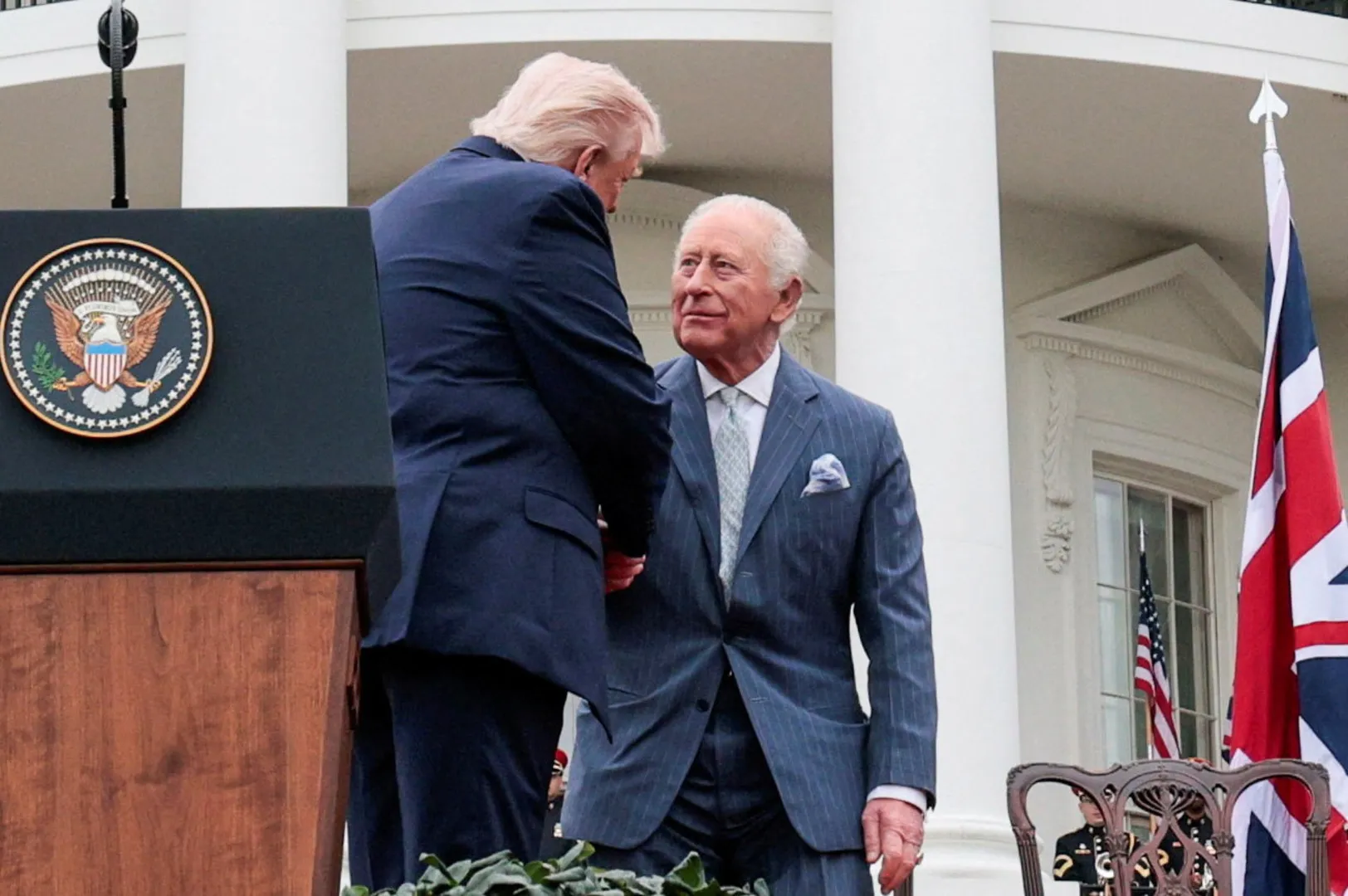 Trump salută legătura SUA-Marea Britanie în timp ce primește familia regală britanică la Casa Albă