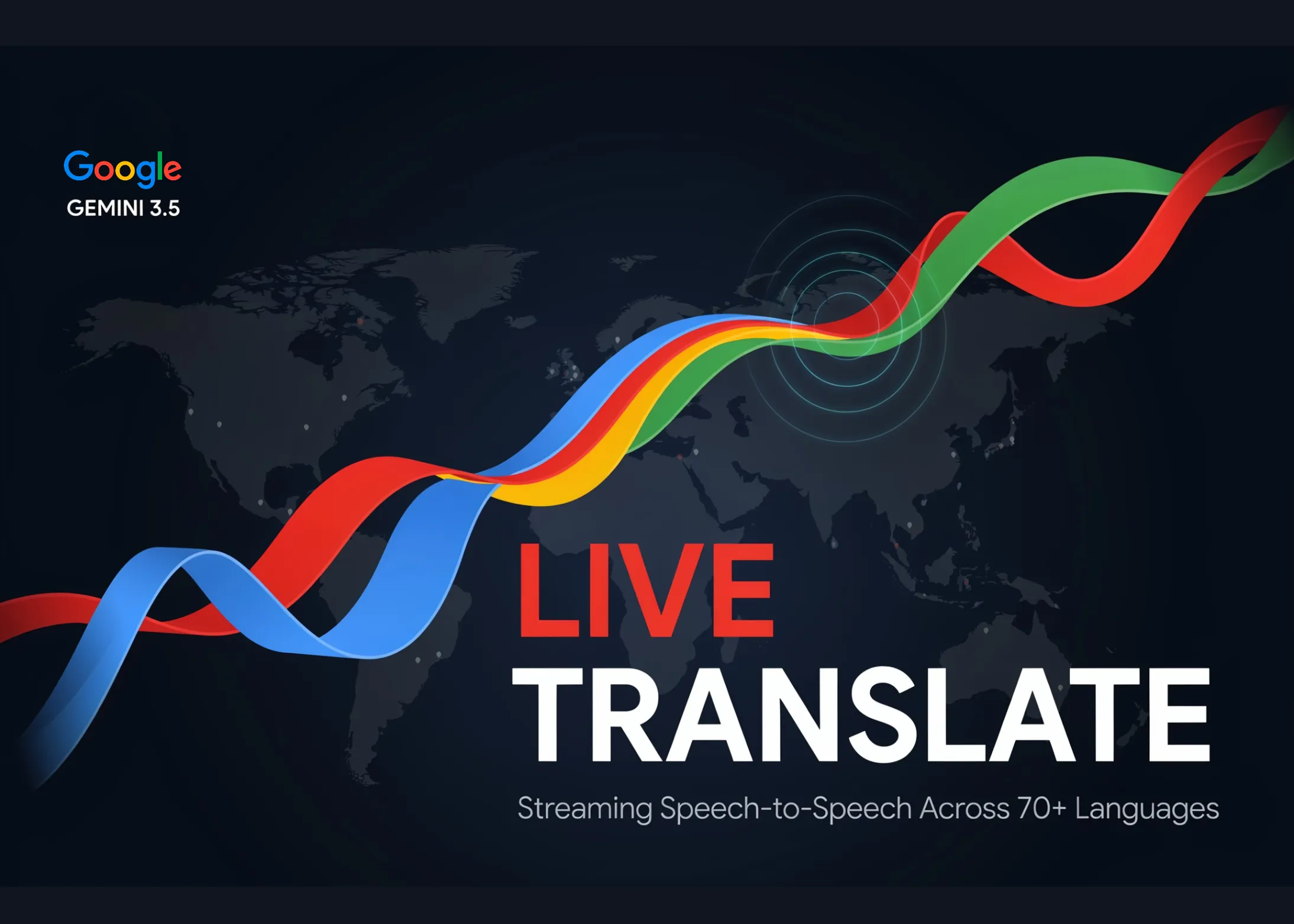 Google lansează Gemini 3.5 Live Translate: un model audio streaming speech-to-speech care acoperă peste 70 de limbi în Meet, Translate și Live API