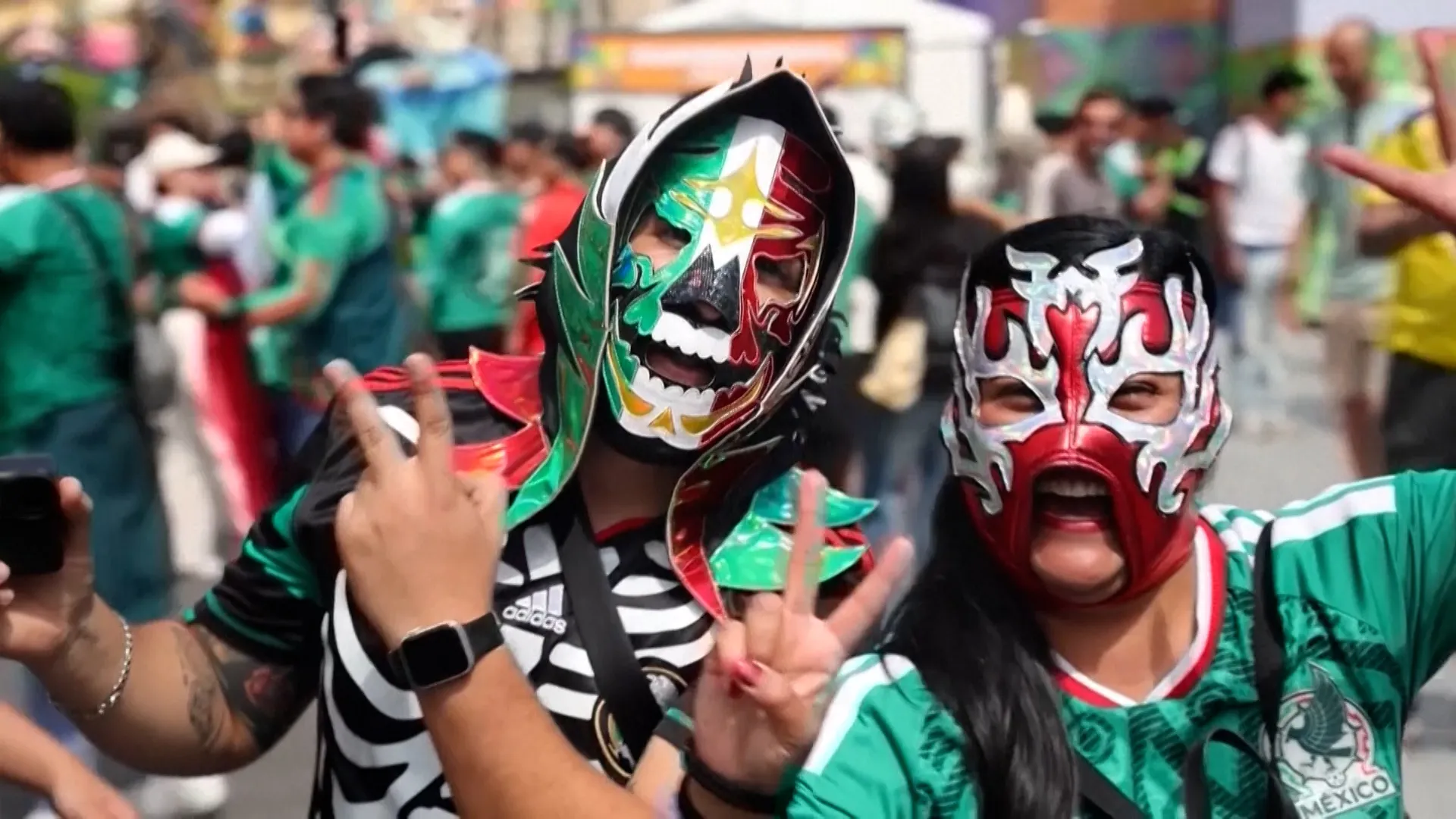 Febra Cupei Mondiale în Piața Zócalo din Mexico City