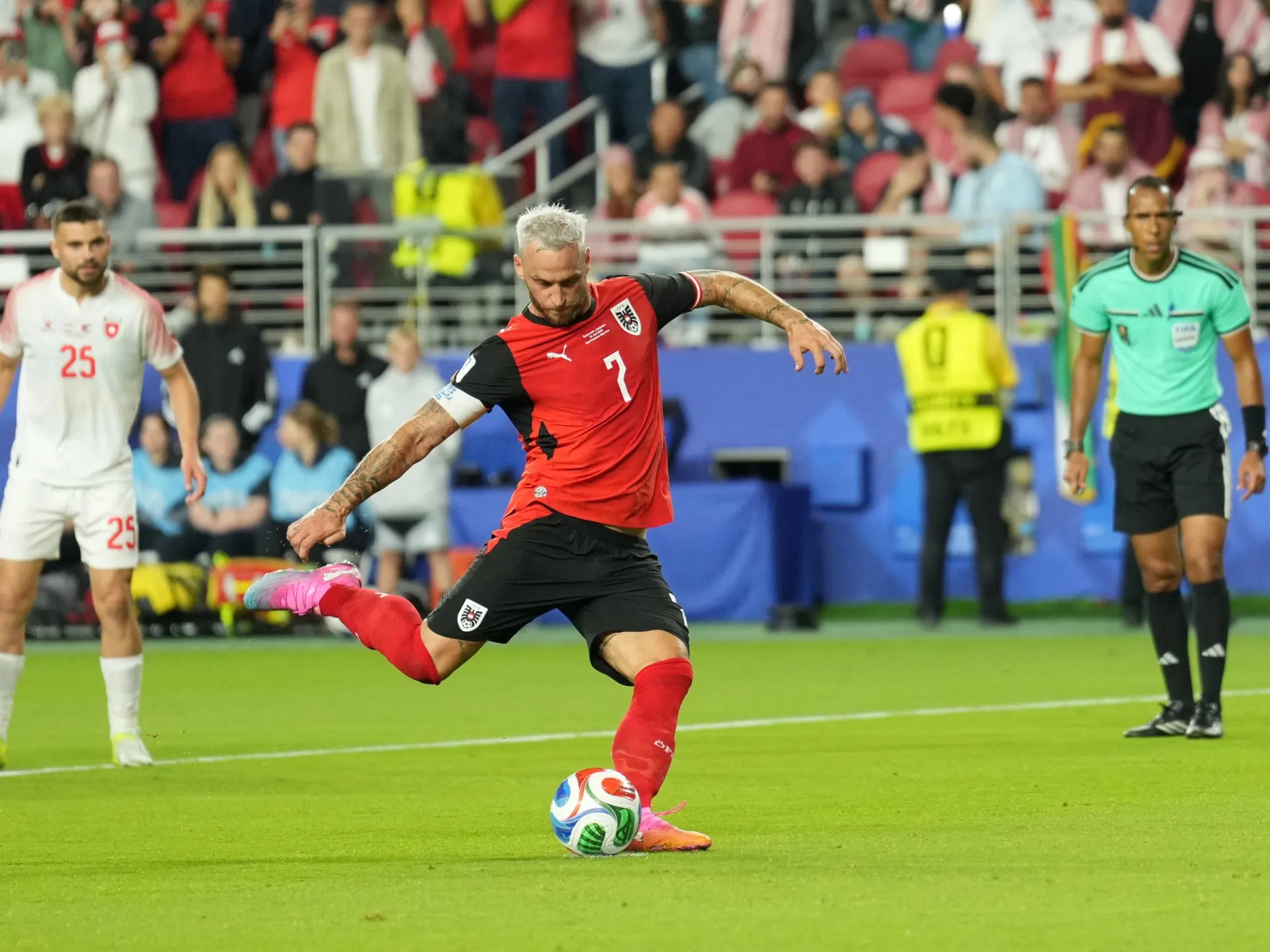 Austria învinge Iordania cu 3-1 la revenirea în Cupa Mondială după 28 de ani