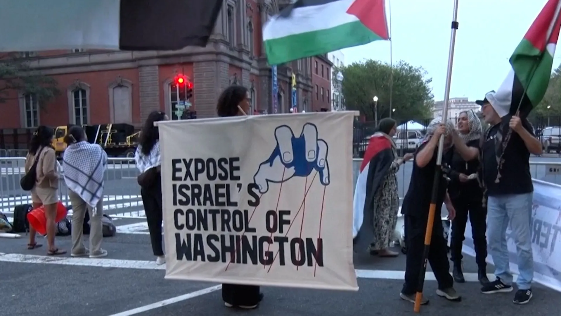 Protestatarii îl confruntă pe Netanyahu la Washington: „Criminal de război!”