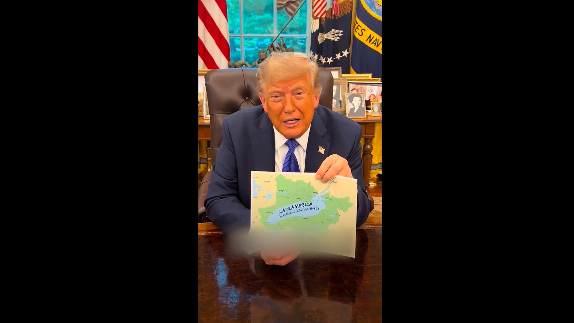 Trump șterge Lacul Ontario de pe hartă și îl redenumește „Lacul America” – un gest simbolic cu ecouri diplomatice