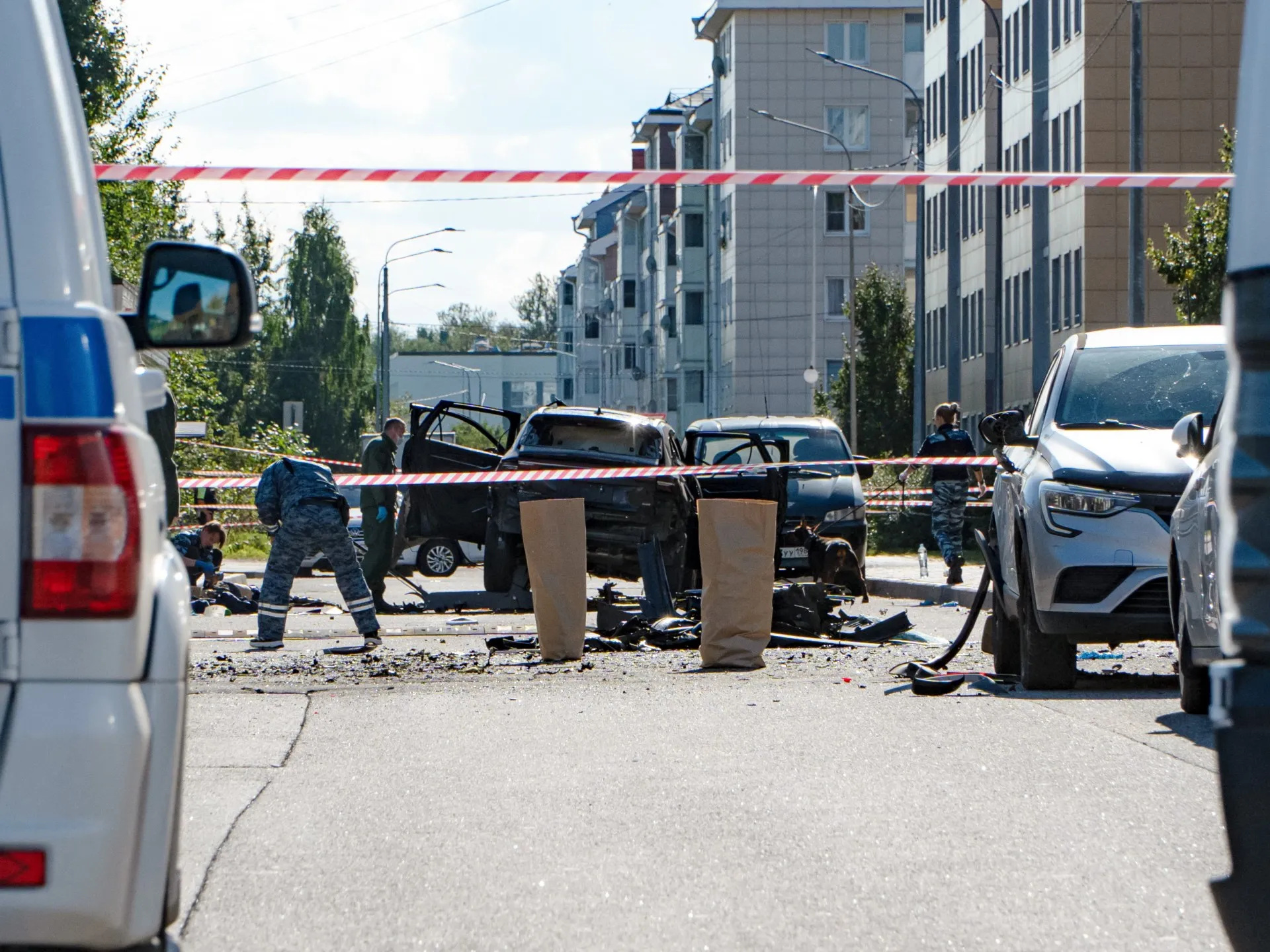 Un ofițer militar rus ucis într-o explozie de mașină la Sankt Petersburg