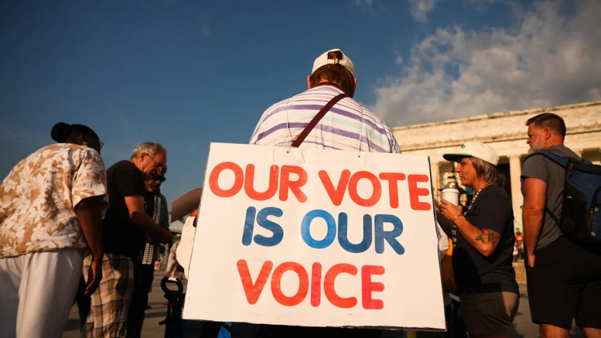 Marșul pentru apărarea votului: mii de oameni la Washington, în fața amenințărilor asupra drepturilor electorale