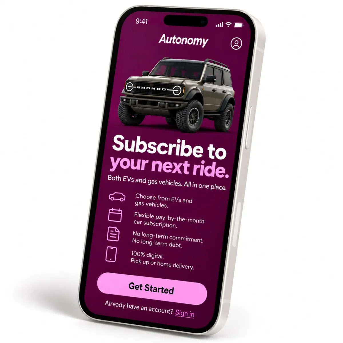 Autonomy pivotează către mașini pe benzină pentru a menține visul abonamentelor auto