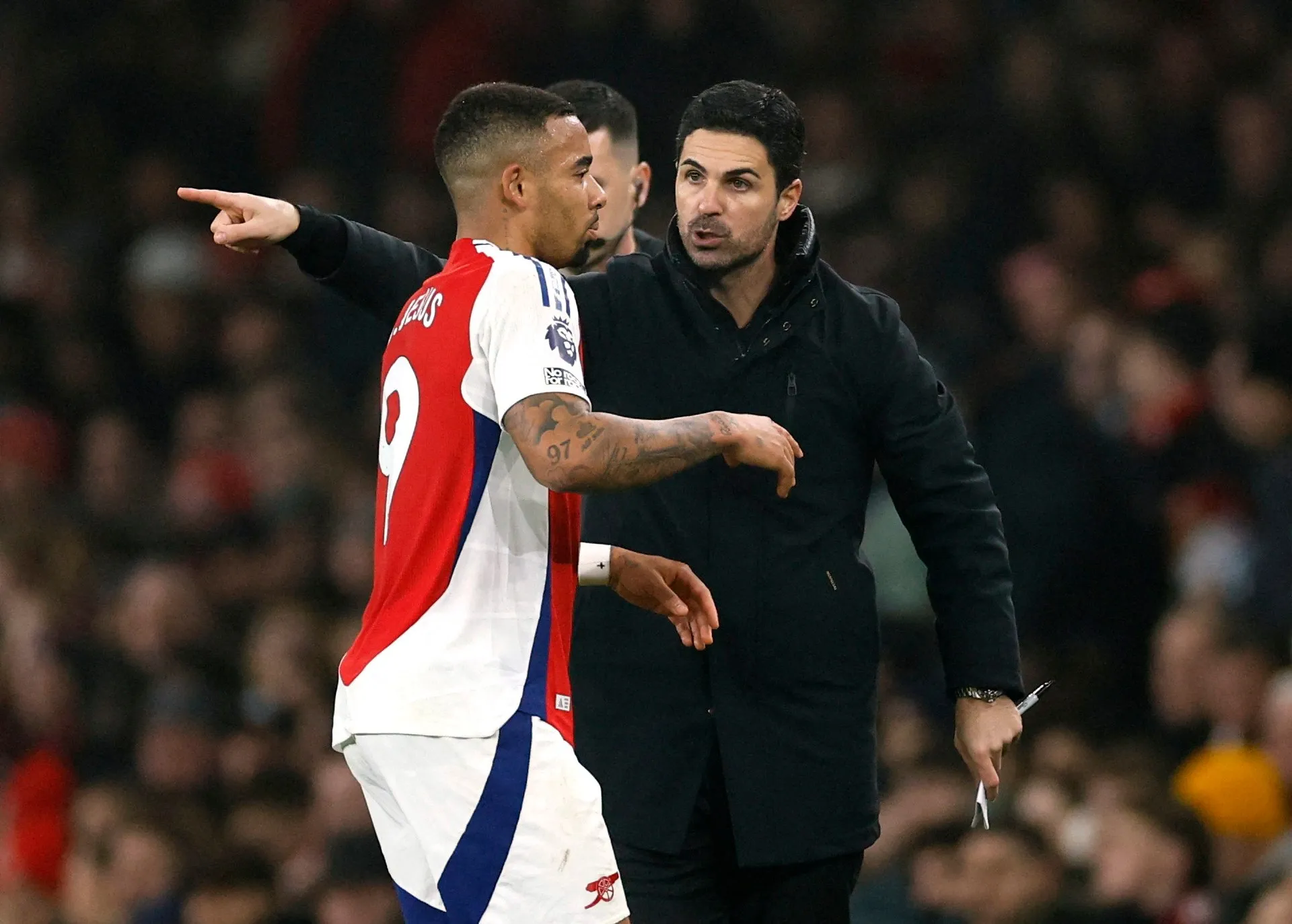 Arteta, „foarte surprins” de acuzațiile lui Gabriel Jesus privind plecarea la Barcelona