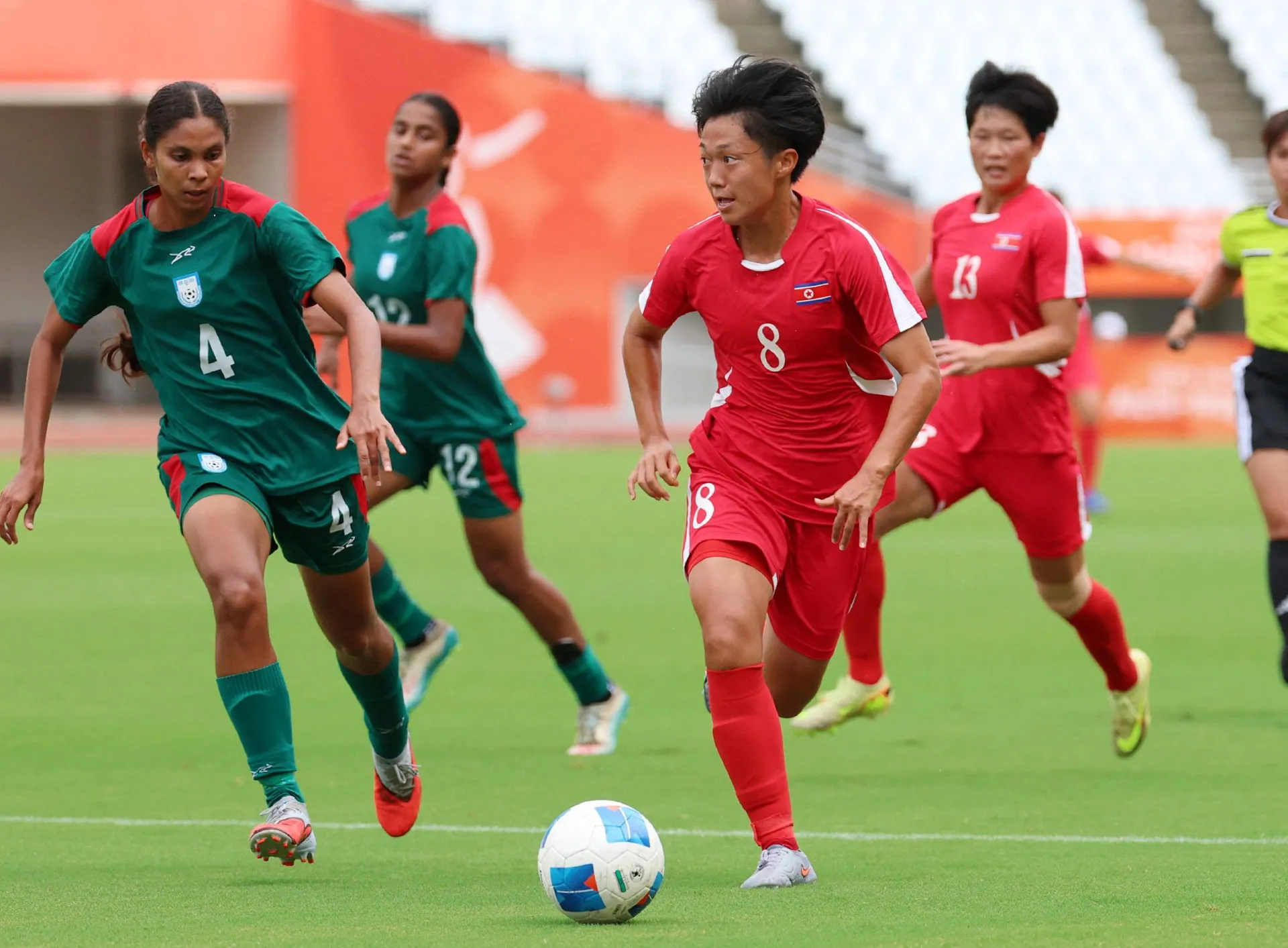 Coreea de Nord zdrobește Bangladesh cu 10-0 în fotbalul feminin de la Jocurile Asiatice