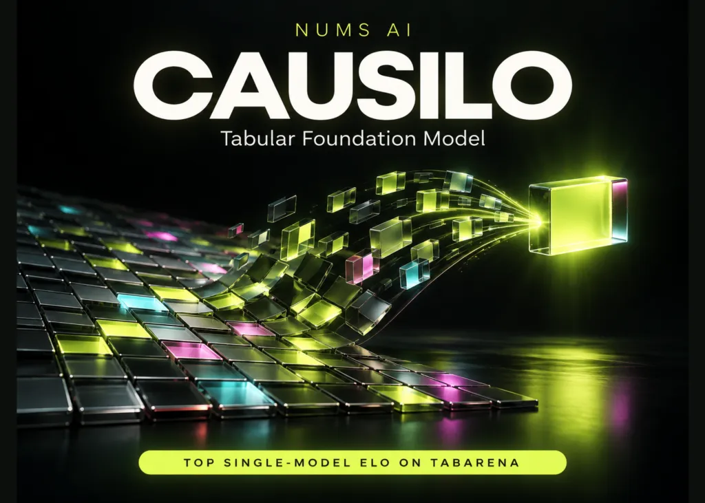 Nums AI lansează Causilo: un model fundamental tabular care domină TabArena printre modelele individuale