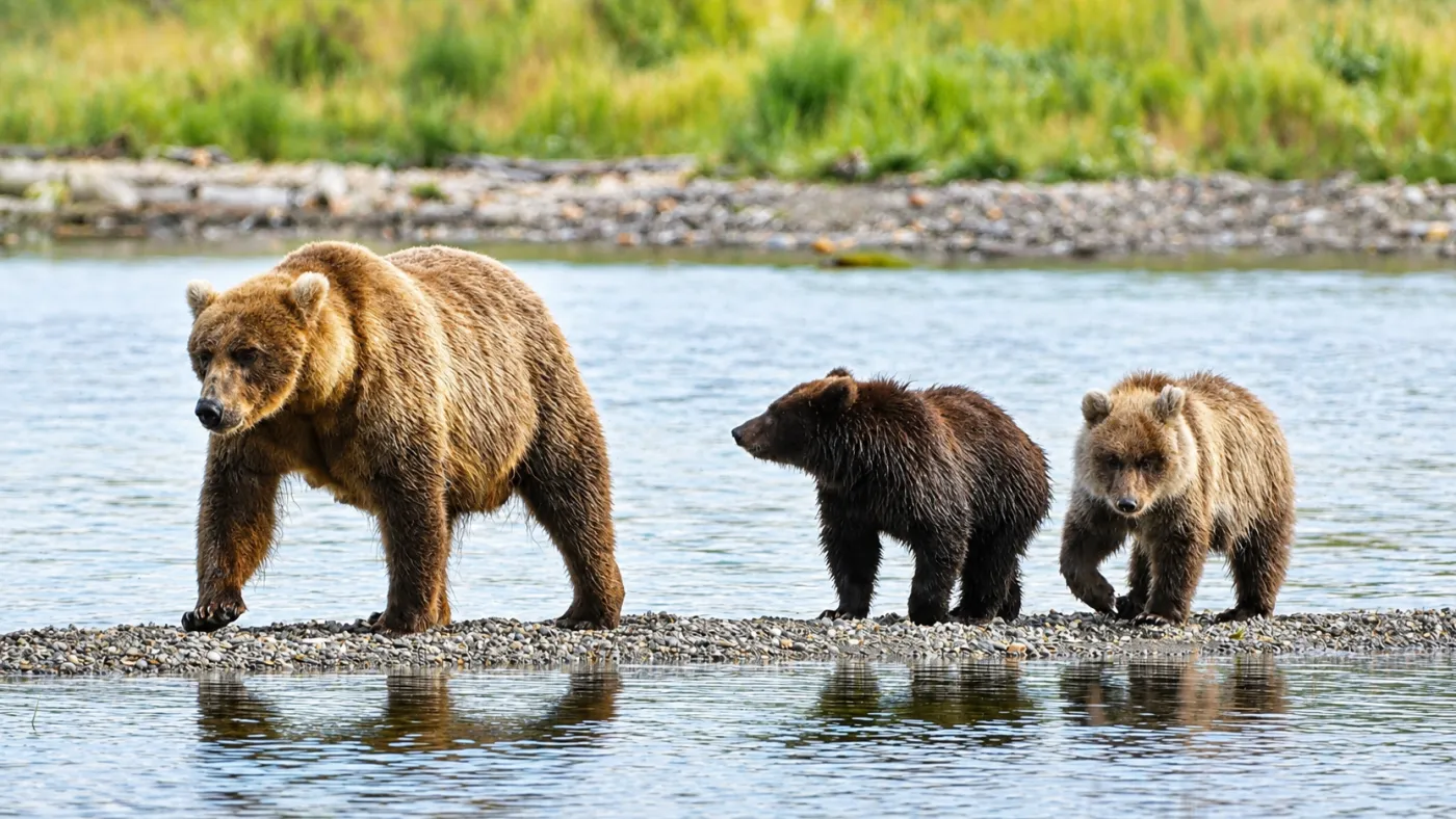 Urșii din Alaska, campioni la înfruptat somon, se duelează în cea mai mare Săptămână a Urșilor Grași din istorie